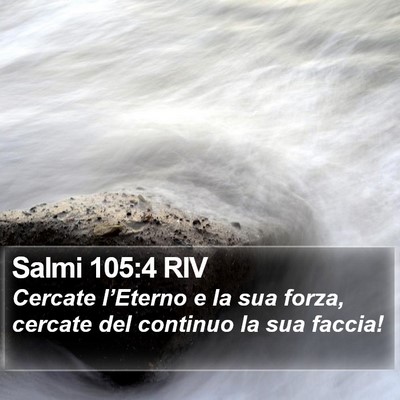 Salmi 105:4 RIV Bible Verse Image