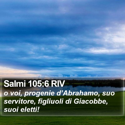 Salmi 105:6 RIV Bible Verse Image