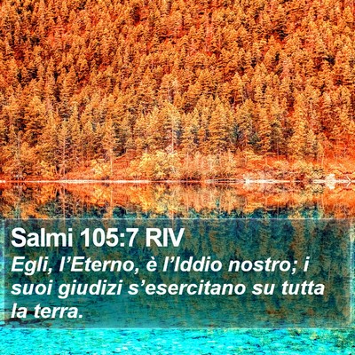Salmi 105:7 RIV Bible Verse Image