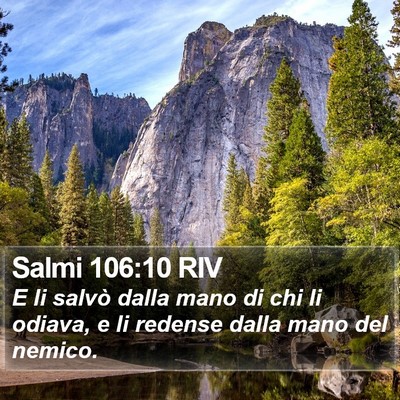 Salmi 106:10 RIV Bible Verse Image