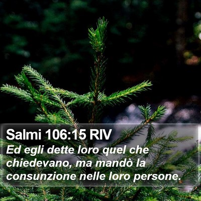 Salmi 106:15 RIV Bible Verse Image