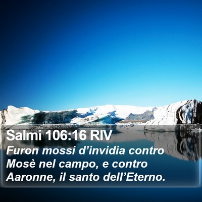 Salmi 106:16 RIV Bible Verse Image