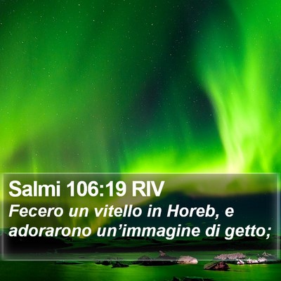 Salmi 106:19 RIV Bible Verse Image