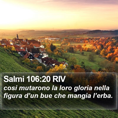 Salmi 106:20 RIV Bible Verse Image