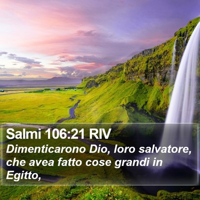 Salmi 106:21 RIV Bible Verse Image