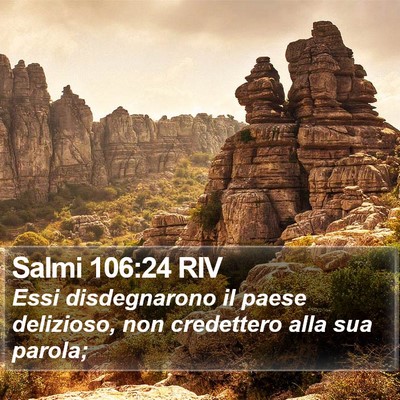 Salmi 106:24 RIV Bible Verse Image