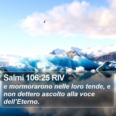 Salmi 106:25 RIV Bible Verse Image