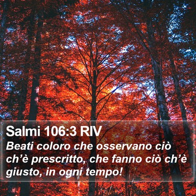Salmi 106:3 RIV Bible Verse Image