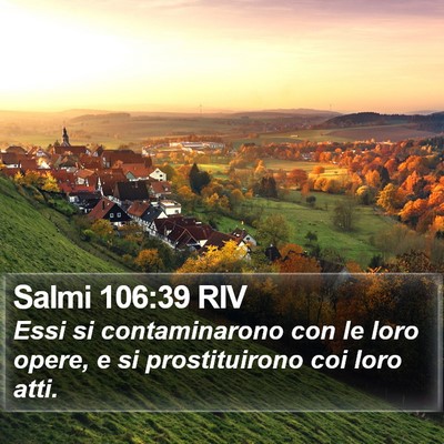Salmi 106:39 RIV Bible Verse Image