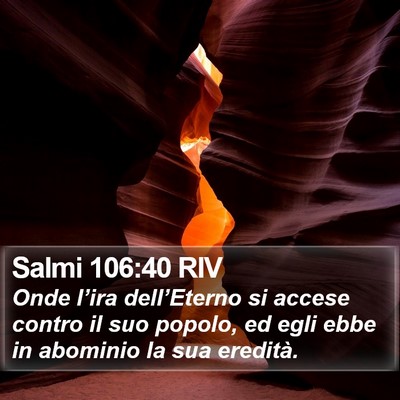 Salmi 106:40 RIV Bible Verse Image