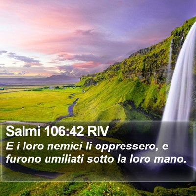 Salmi 106:42 RIV Bible Verse Image