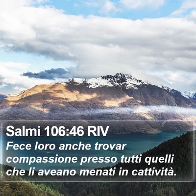Salmi 106:46 RIV Bible Verse Image