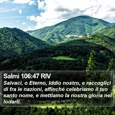 Salmi 106:47 RIV Bible Verse Image
