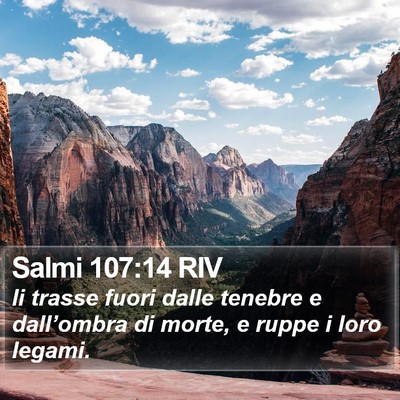 Salmi 107:14 RIV Bible Verse Image