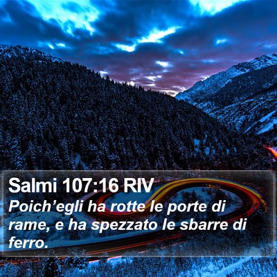 Salmi 107:16 RIV Bible Verse Image