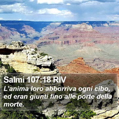 Salmi 107:18 RIV Bible Verse Image