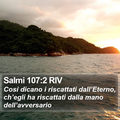 Salmi 107:2 RIV Bible Verse Image