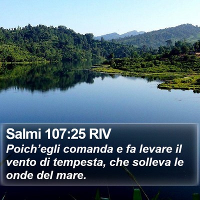 Salmi 107:25 RIV Bible Verse Image