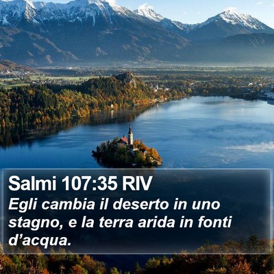 Salmi 107:35 RIV Bible Verse Image