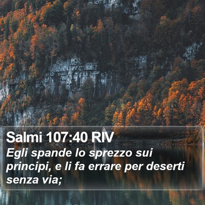 Salmi 107:40 RIV Bible Verse Image