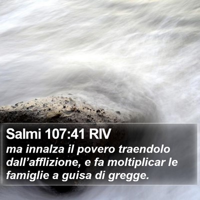 Salmi 107:41 RIV Bible Verse Image