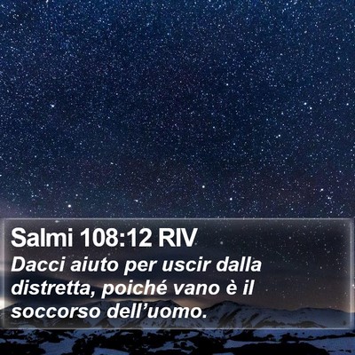 Salmi 108:12 RIV Bible Verse Image