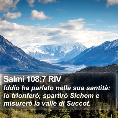 Salmi 108:7 RIV Bible Verse Image