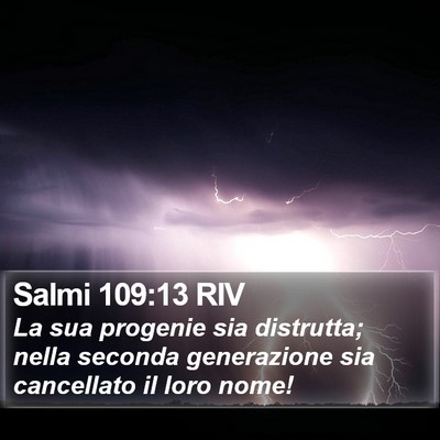 Salmi 109:13 RIV Bible Verse Image