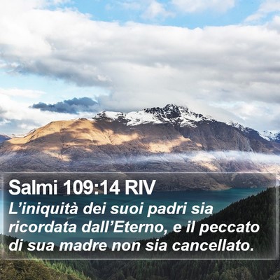 Salmi 109:14 RIV Bible Verse Image