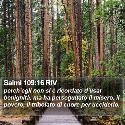 Salmi 109:16 RIV Bible Verse Image