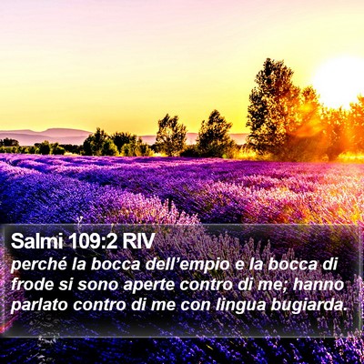Salmi 109:2 RIV Bible Verse Image