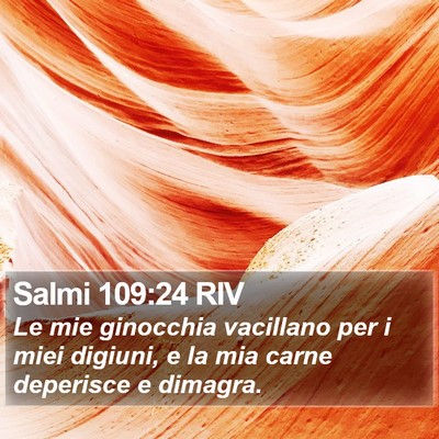 Salmi 109:24 RIV Bible Verse Image