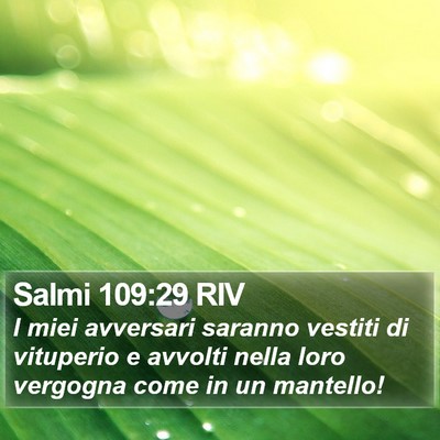 Salmi 109:29 RIV Bible Verse Image