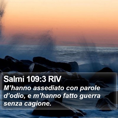 Salmi 109:3 RIV Bible Verse Image