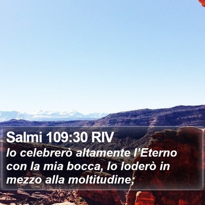 Salmi 109:30 RIV Bible Verse Image