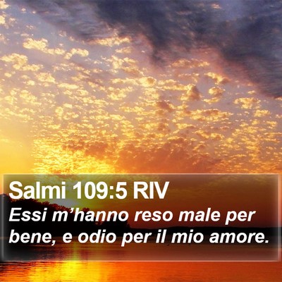 Salmi 109:5 RIV Bible Verse Image