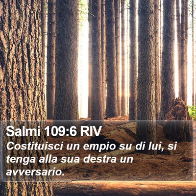 Salmi 109:6 RIV Bible Verse Image