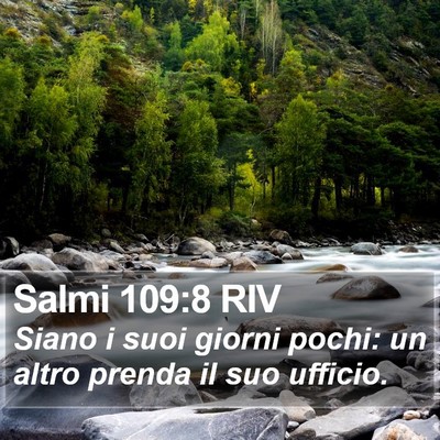 Salmi 109:8 RIV Bible Verse Image
