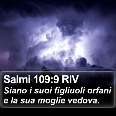Salmi 109:9 RIV Bible Verse Image