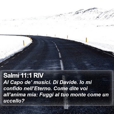 Salmi 11:1 RIV Bible Verse Image