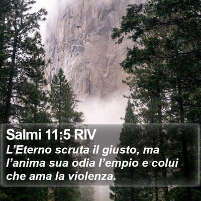 Salmi 11:5 RIV Bible Verse Image