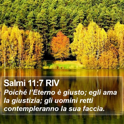 Salmi 11:7 RIV Bible Verse Image