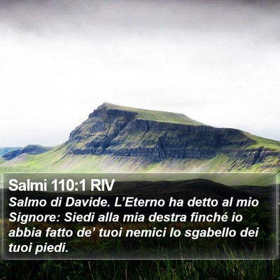 Salmi 110:1 RIV Bible Verse Image