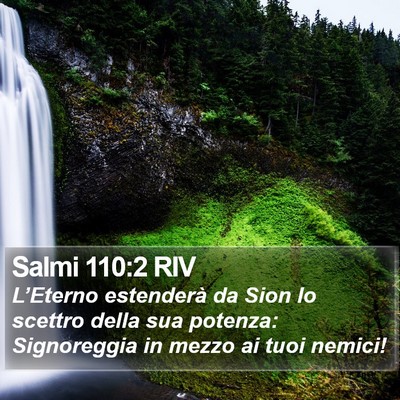 Salmi 110:2 RIV Bible Verse Image