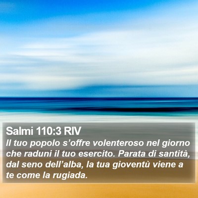 Salmi 110:3 RIV Bible Verse Image