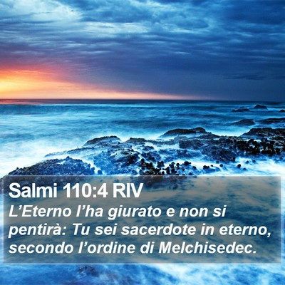 Salmi 110:4 RIV Bible Verse Image