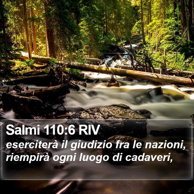 Salmi 110:6 RIV Bible Verse Image