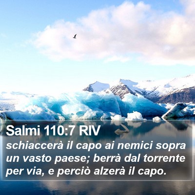 Salmi 110:7 RIV Bible Verse Image