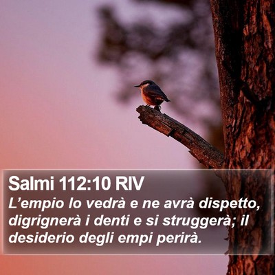 Salmi 112:10 RIV Bible Verse Image
