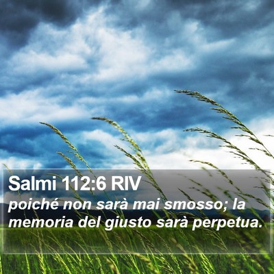 Salmi 112:6 RIV Bible Verse Image